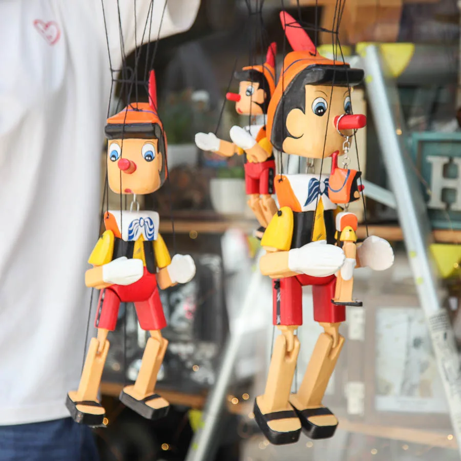 Tượng Người Rối Gỗ Pinocchio Sơn màu (Wooden Puppet Pinocchio)