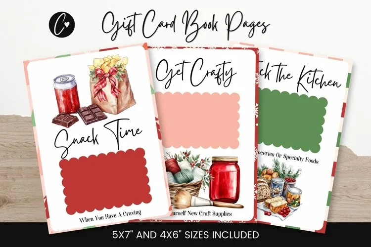 Christmas Gift Card Book Pages (4938004)