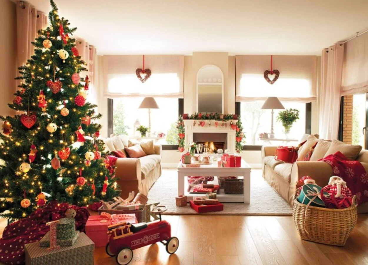 GỢI Ý 10+ CÁCH TRANG TRÍ NOEL ĐẸP CHO PHÒNG KHÁCH ĐƠN GIẢN