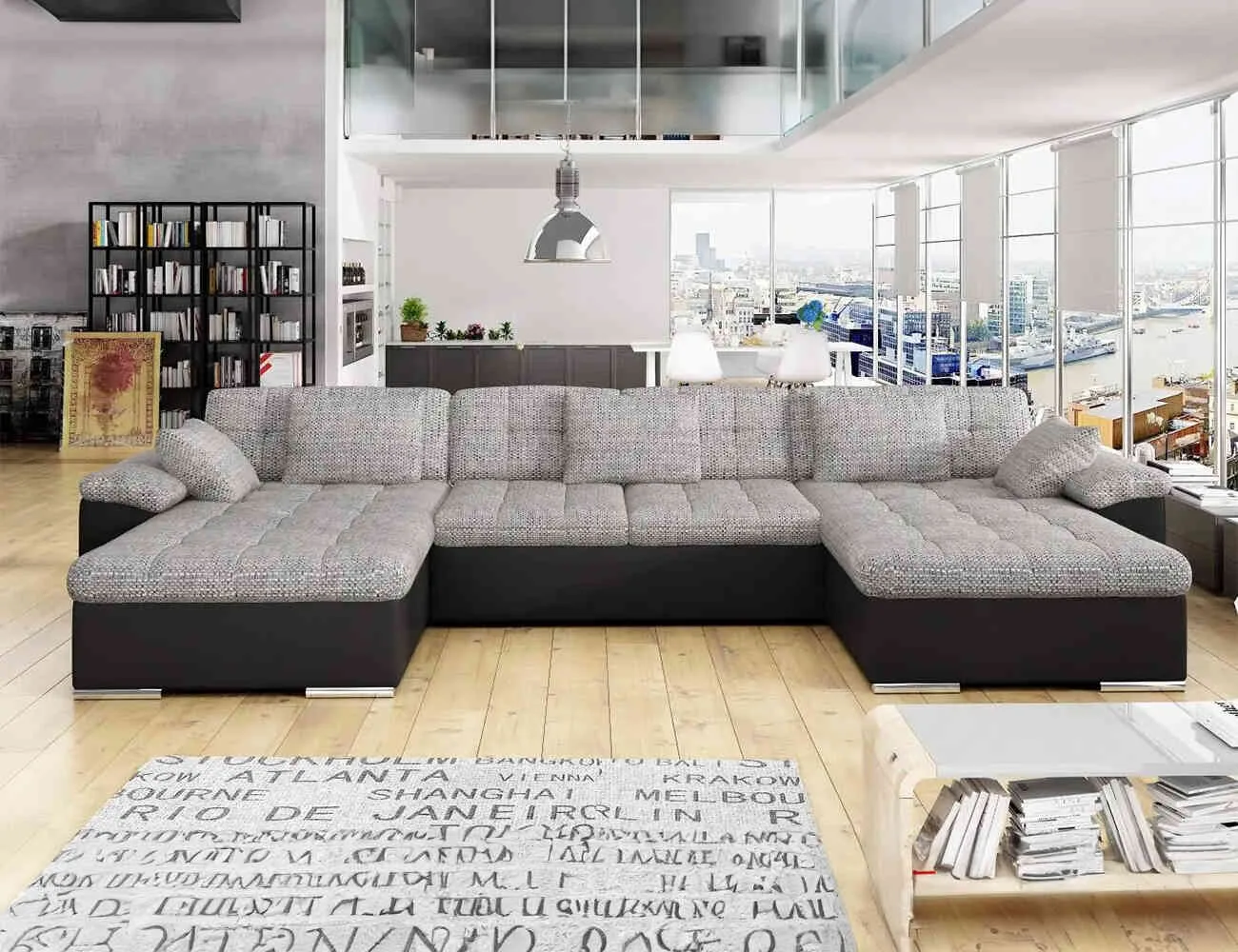 Sofa góc chữ U bọc nỉ - CEDAR – KALIX
