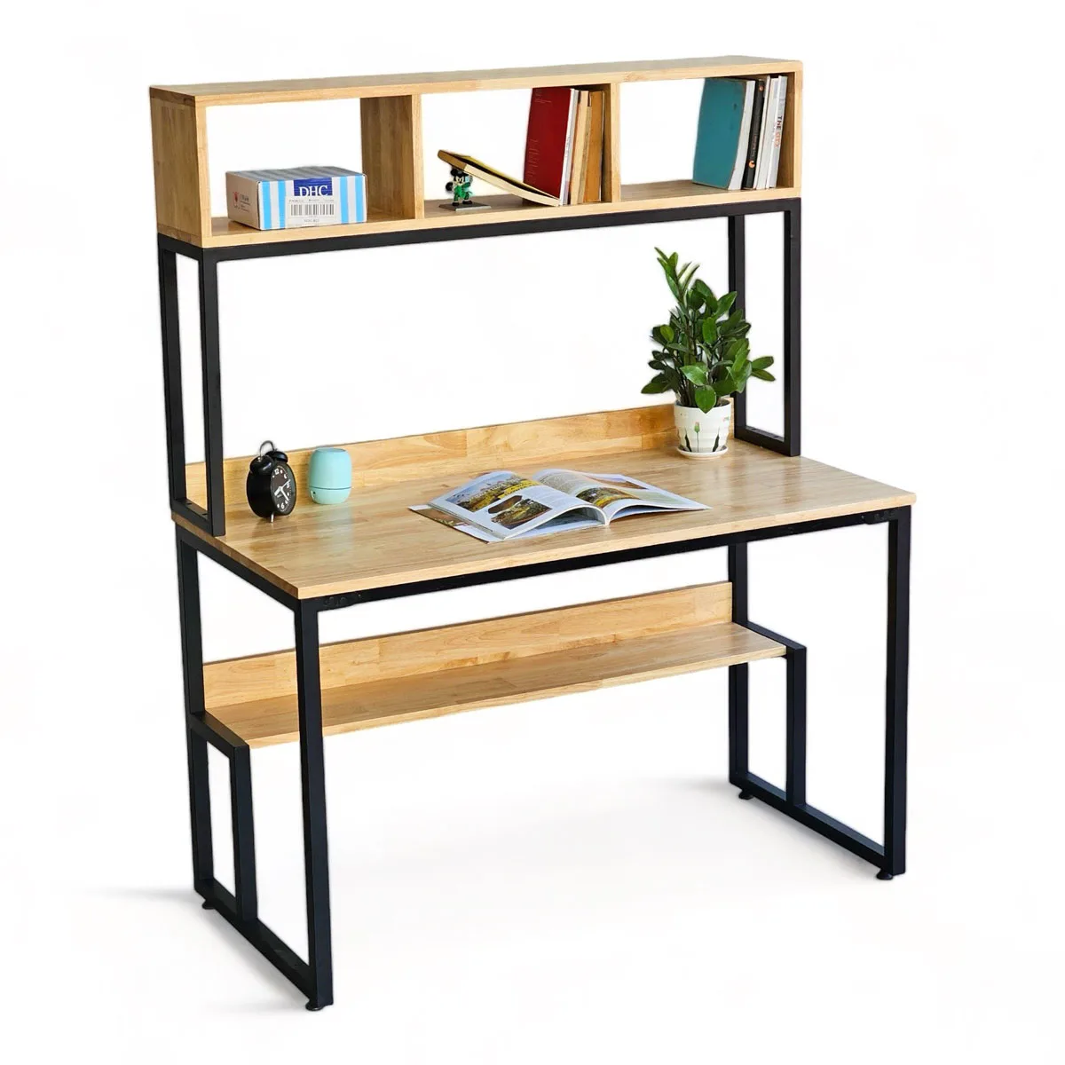Bàn làm việc liền giá sách