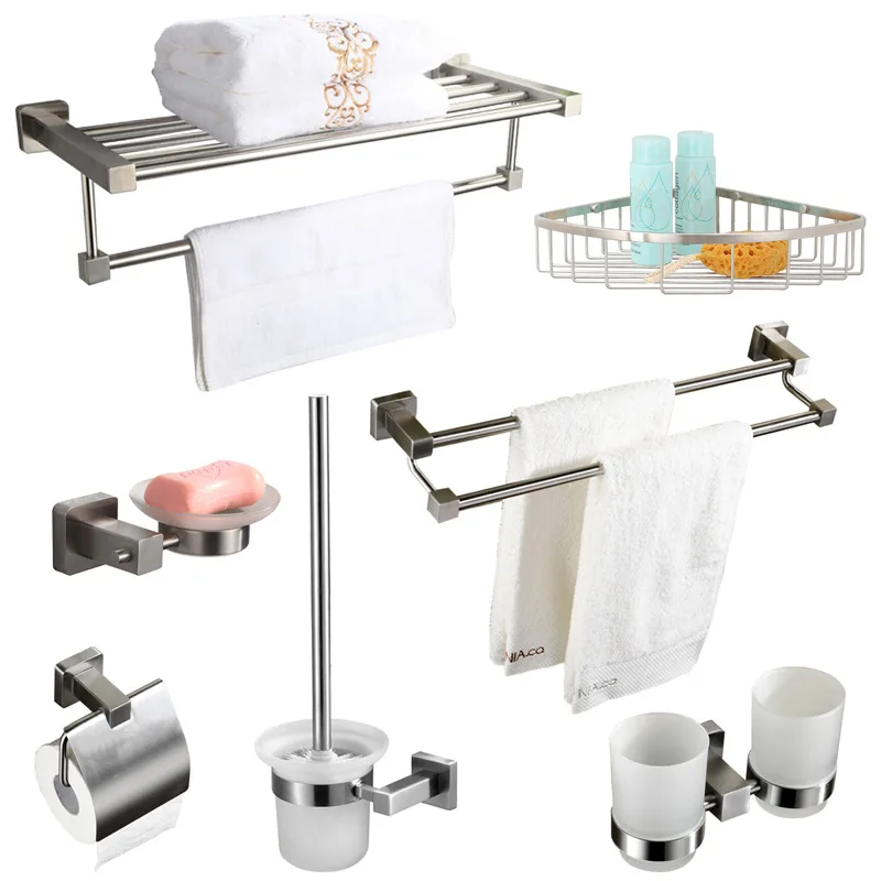 Bộ 7 phụ kiện phòng tắm inox 304 cao cấp xyla HC339