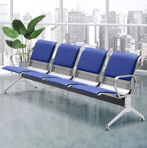Ghế băng chờ inox có đệm DPDC1A – Nội Thất Luxvie