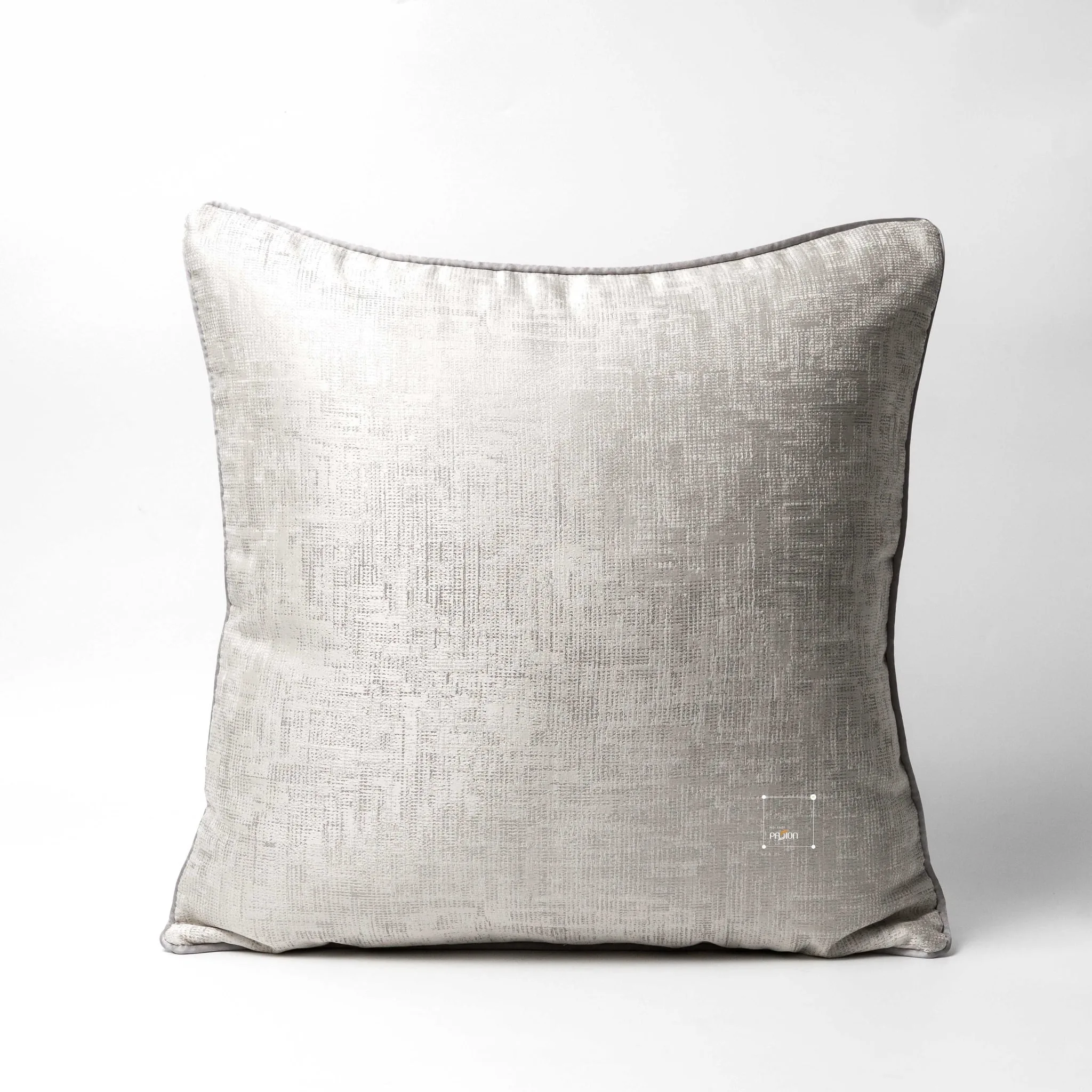 Vỏ Gối Tựa Lưng Trang Trí Thêu Cao Cấp Size 50cm - Gân Be