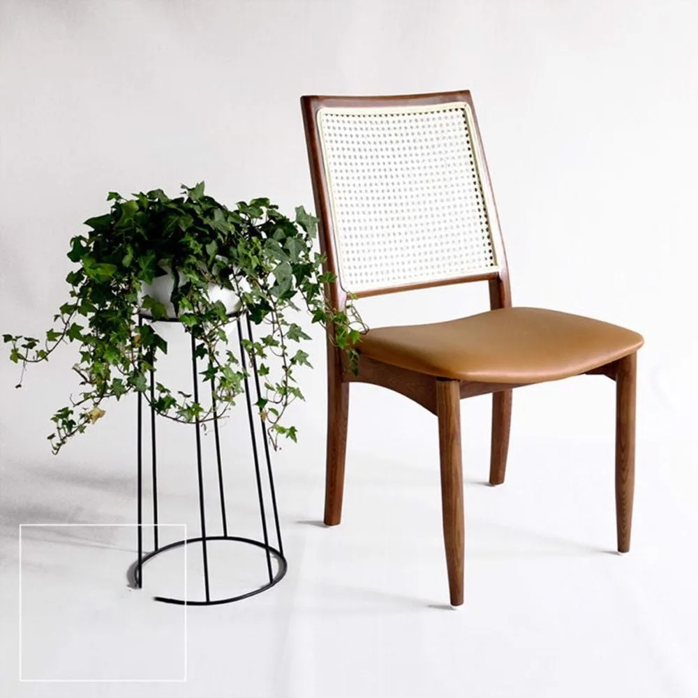 Ghế ăn ghế cafe gỗ tựa lưng mây – 95S VIỆT NAM