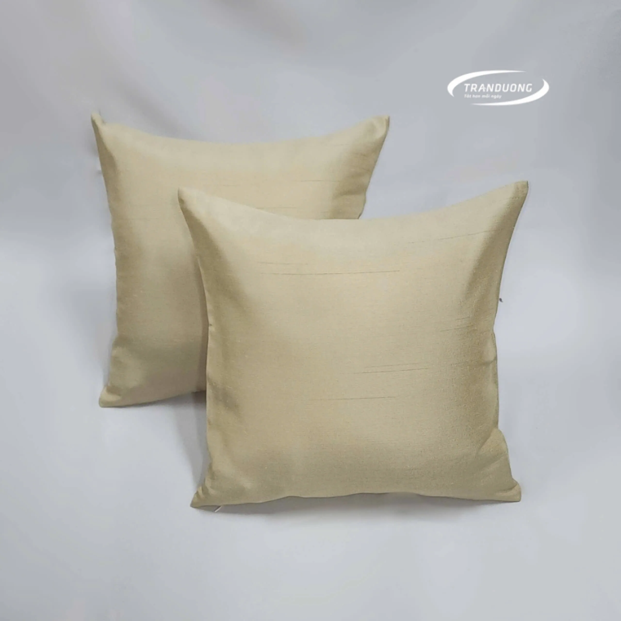 Vỏ gối tựa Polyester xanh