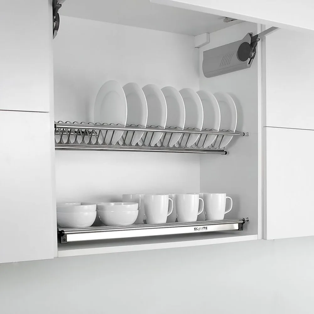 Kệ chén cố định tủ trên V Bowl-Rack Ecalite EL-BV80H | Phụ kiện tủ bếp