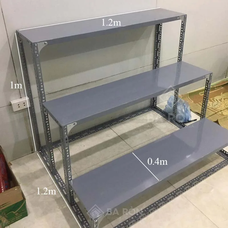 Kệ bậc thang 3 tầng H1m x W1.2m x D1.2m