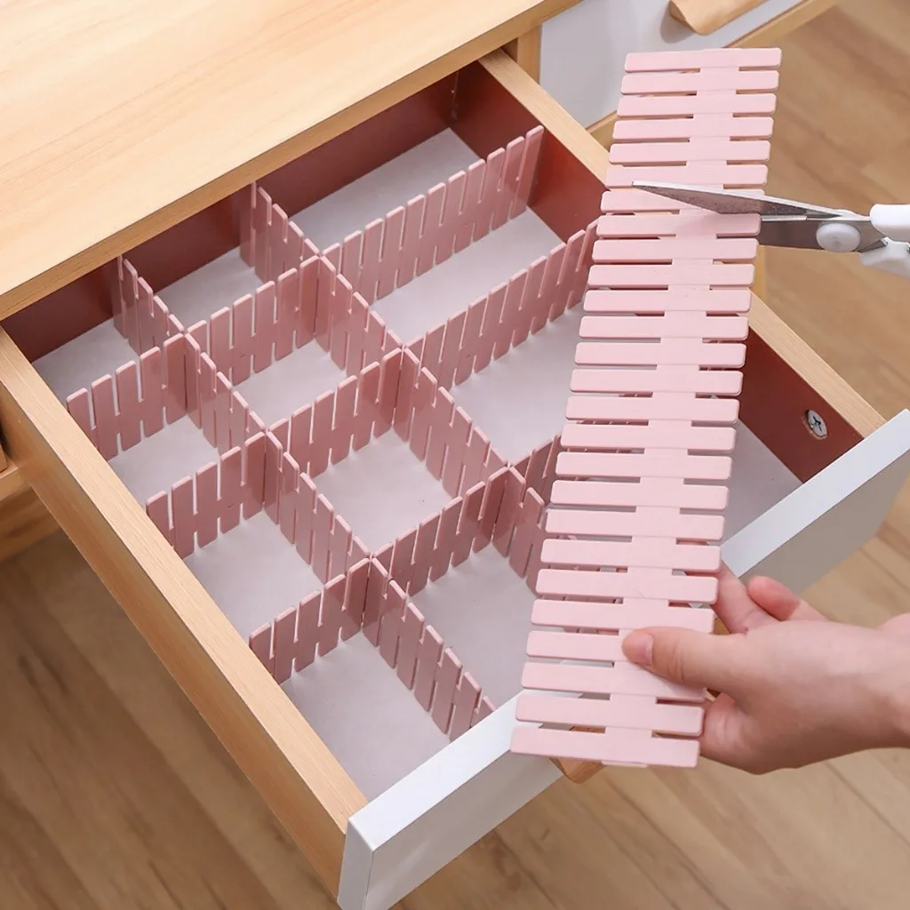 Bộ 4 thanh Vách chia ngăn kéo tủ thông minh bằng nhựa, thanh chia ngăn tủ ARRIA | Shopee Việt Nam