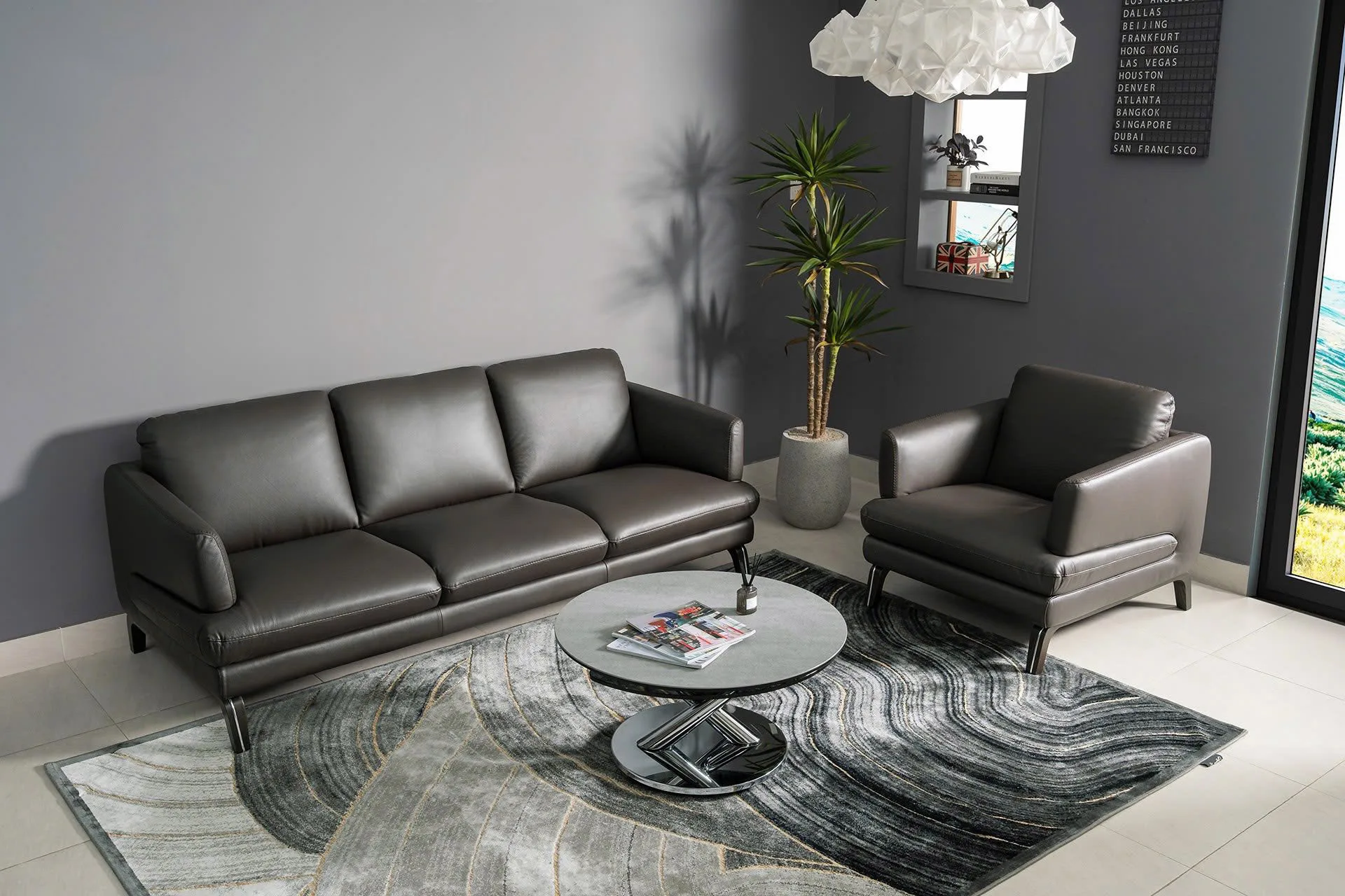 Ghế Sofa Băng 3 Chỗ Phong Cách Maxdivani SF86 Dài 2m2