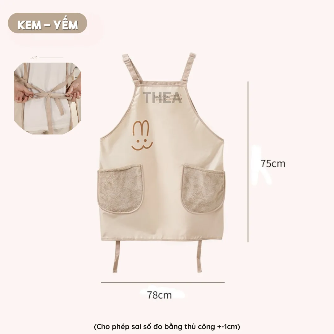 Tạp dề nấu ăn pha chế chống thấm nước