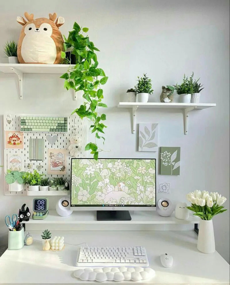 30+ ý tưởng decor góc làm việc đẹp với tông nhẹ nhàng, chill