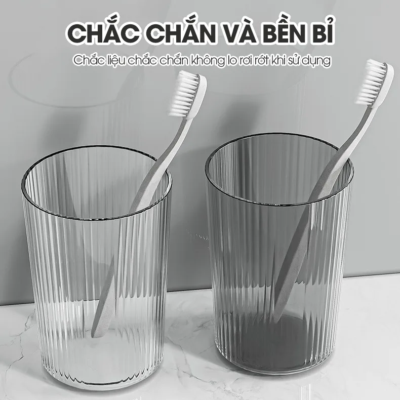 Cốc nước súc miệng, cốc đánh răng, ly uống nước A01 nhựa PET trong suốt |  Lado Home