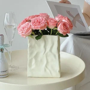 Lọ hoa sứ vuông Lilian