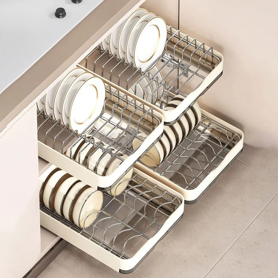 Kệ úp bát đĩa ray trượt inox 304 không gỉ có khay hứng nước, kệ gia vị nhựa PP chắc chắn, bền đẹp | Shopee Việt Nam