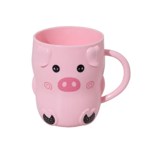 Cốc đánh răng nhựa hồng