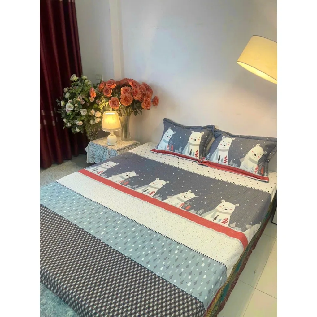 Bộ ga gối cotton trơn Elise cao cấp, set 3 món ga cotton được bo chun cố định chắc chắn, mềm mịn thoáng mát | Shopee Việt Nam