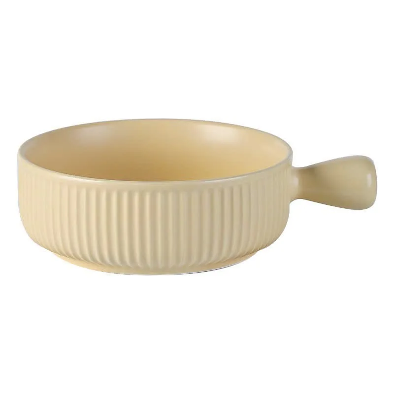 Thố sứ, tô sứ men có tay cầm tiện dụng để được lò vi sóng - H2decor