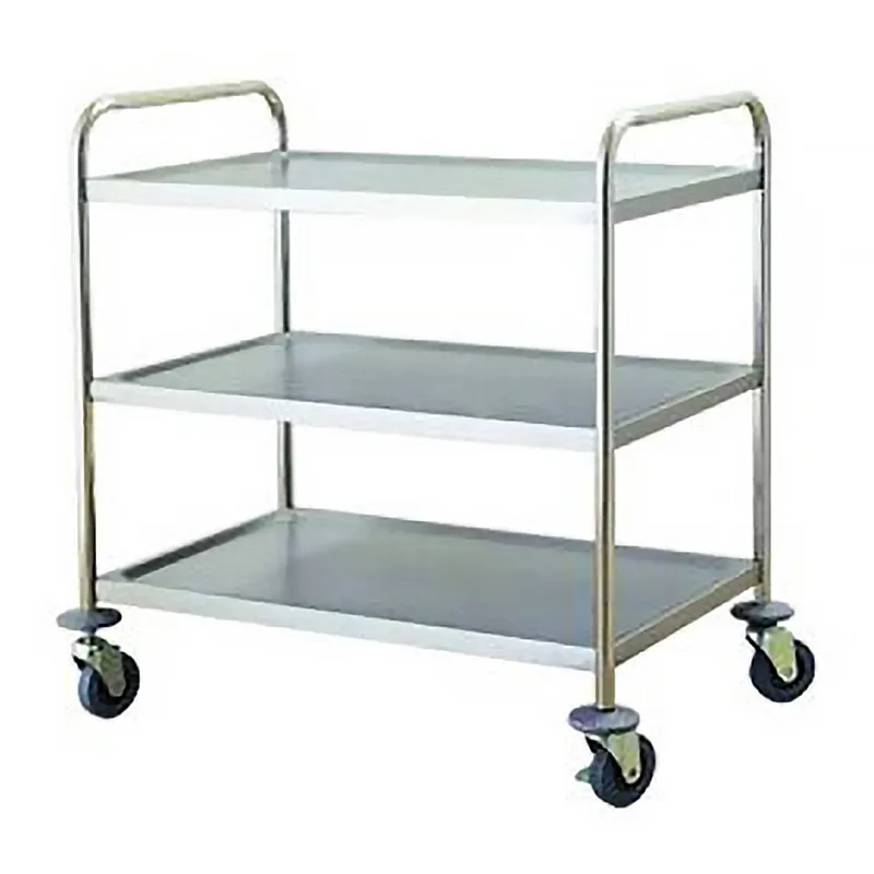 xe đẩy hàng inox ink-3a100 3 tầng tải trọng 100kg