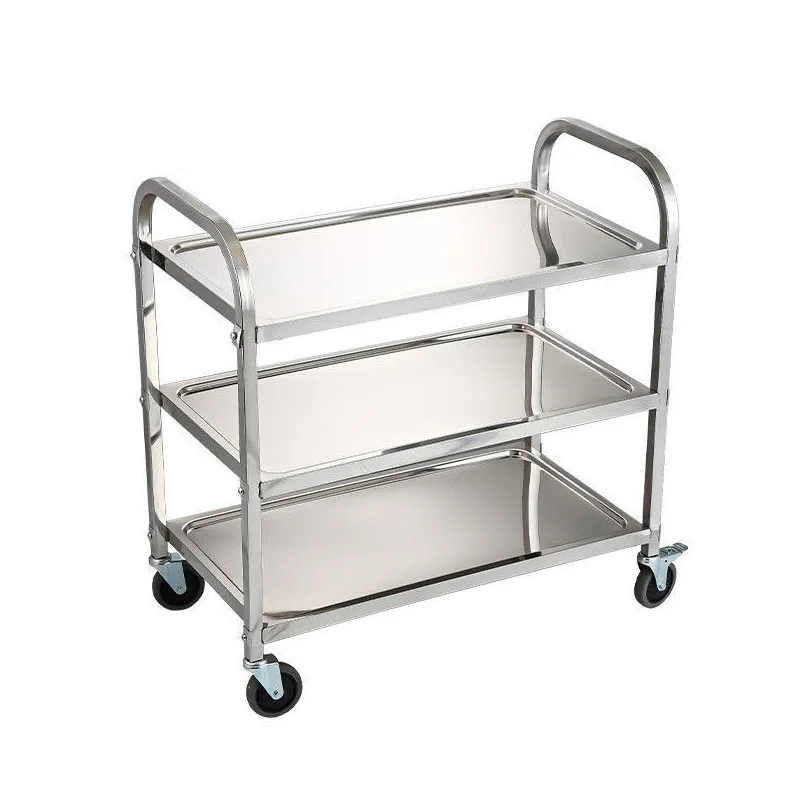 Xe đẩy inox 3 tầng mã D-014A