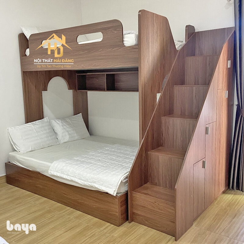 Giường tầng - Giường tầng hai tầng chồng thẳng