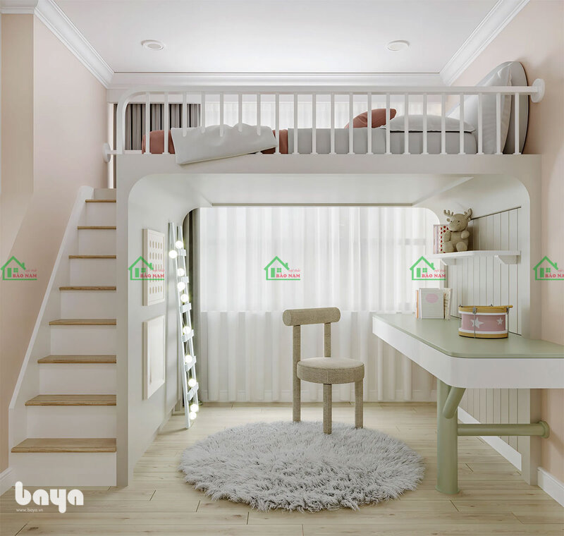 Giường tầng - Lan can tầng trên