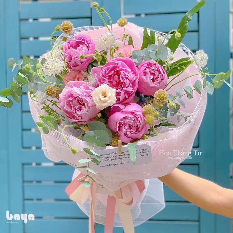 Hoa mẫu đơn - Cuống và lá