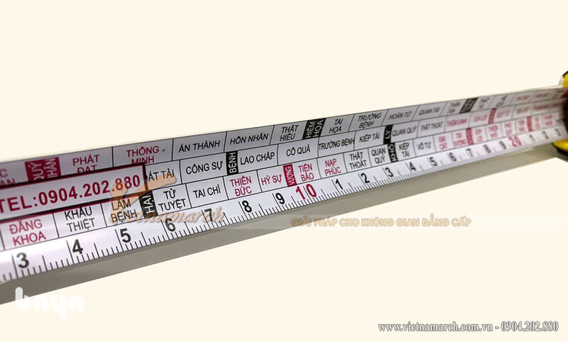 Thước Lỗ Ban - Tên cung tốt xấu trên từng loại thước Lỗ Ban
